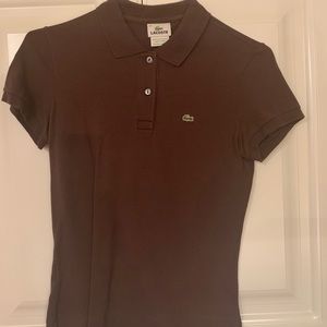 Lacoste Women’s Brown Polo Size 40 (US 4)